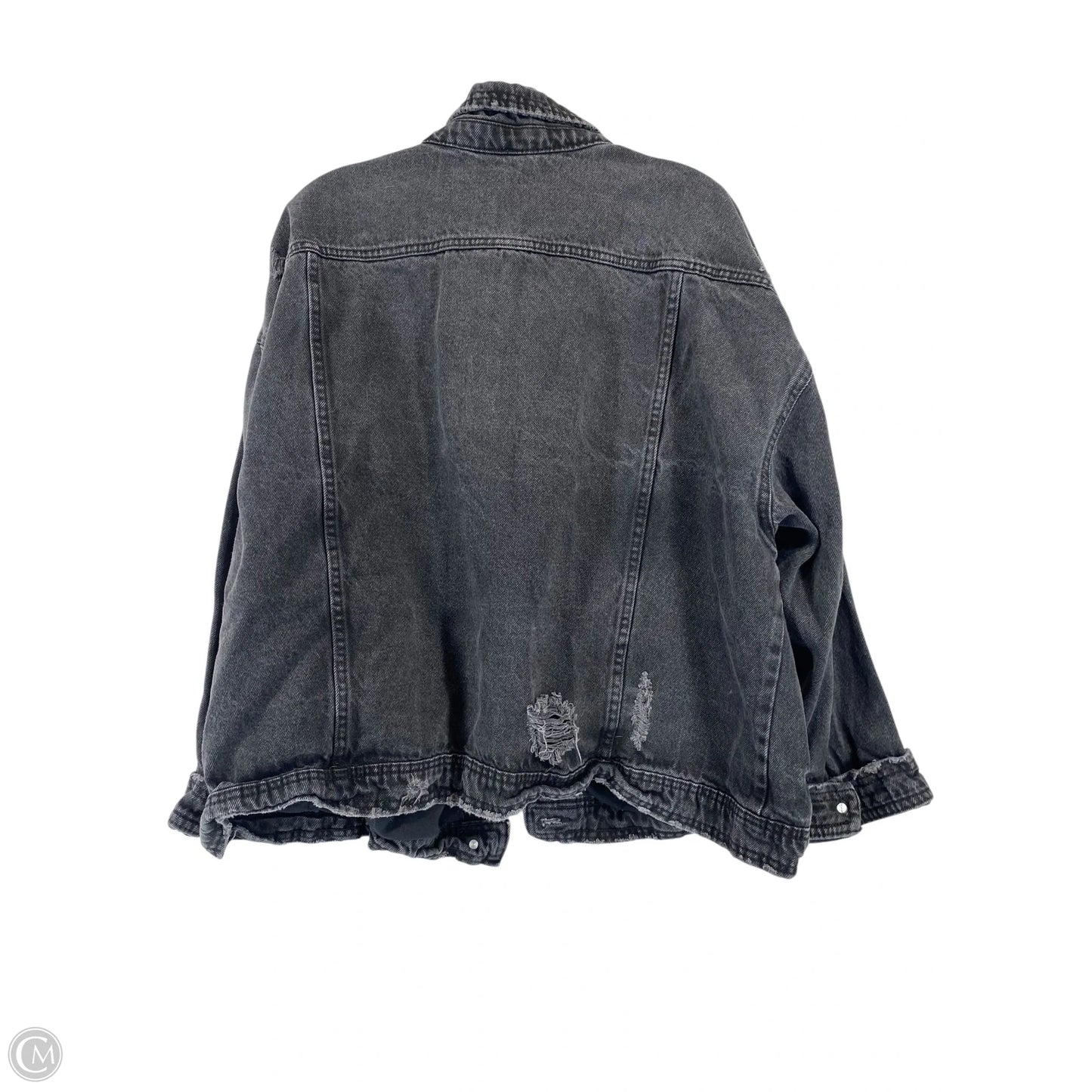 Jacket Denim By Cmc In Black Denim, Size: 3x