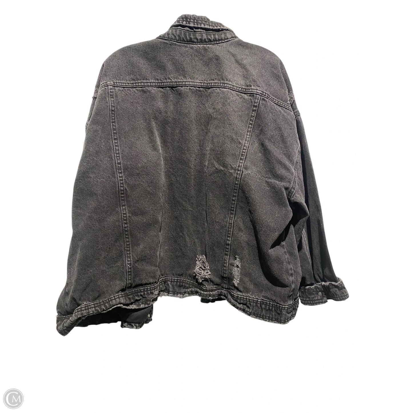 Jacket Denim By Cmc In Black Denim, Size: 3x