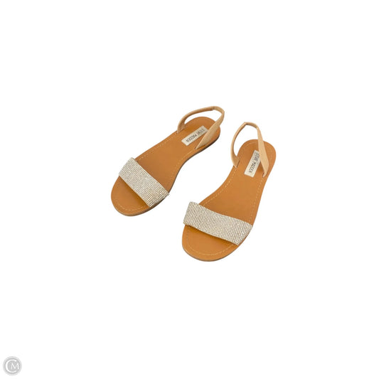 Sandals Flats By Steve Madden In Silver, Size: 7.5