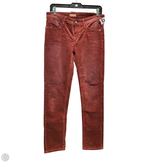Pants Corduroy By Pilcro In Red, Size: 4