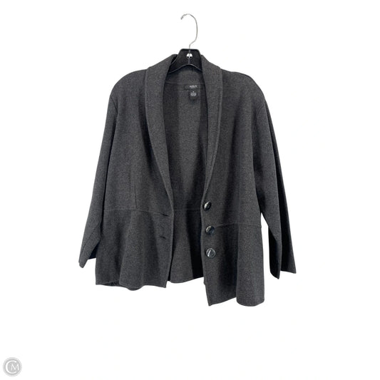 Cardigan By Alfani In Grey, Size: 1x