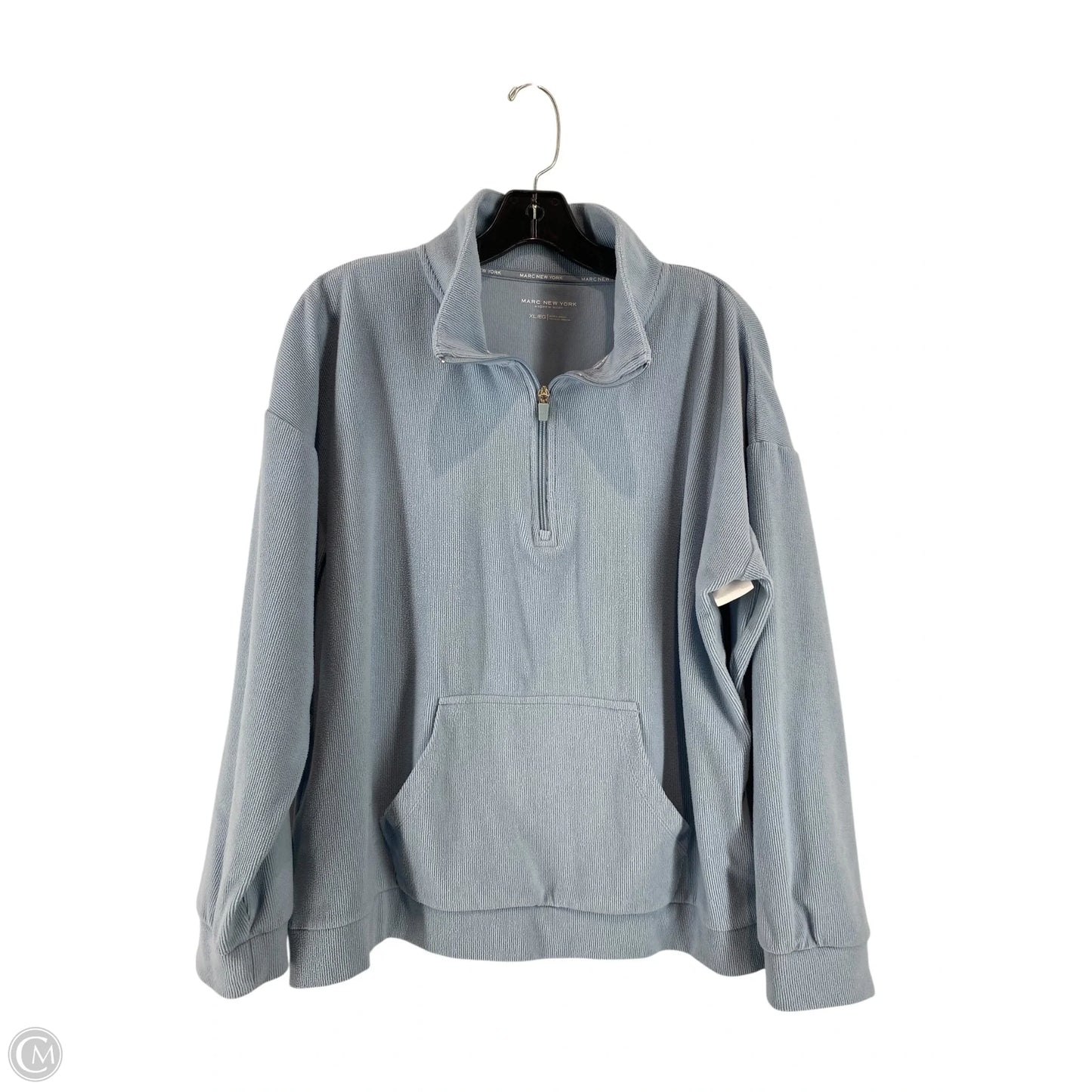 Sweatshirt Collar By Marc New York In Blue, Size: Xl
