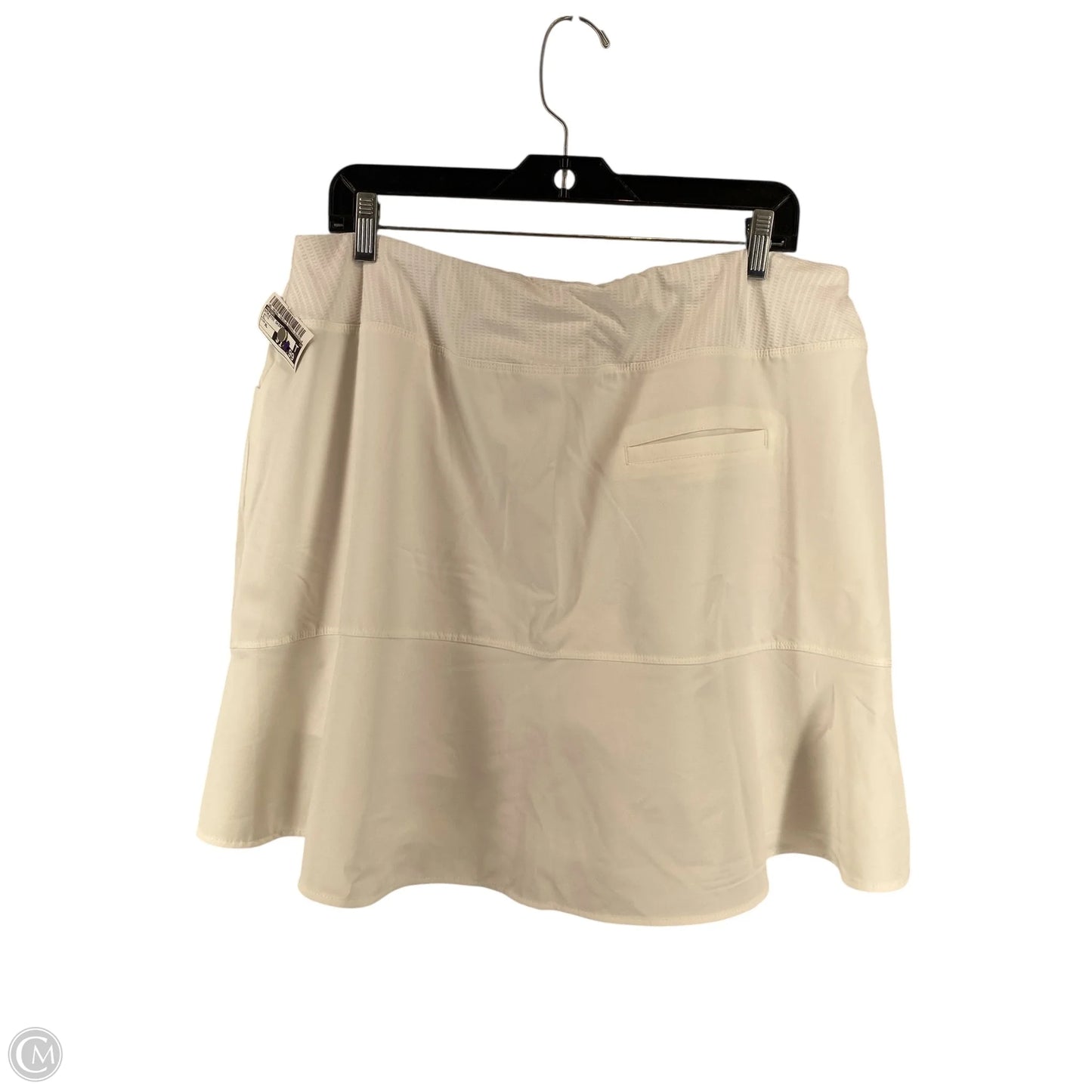 Athletic Skirt By Adidas In White, Size: Xl