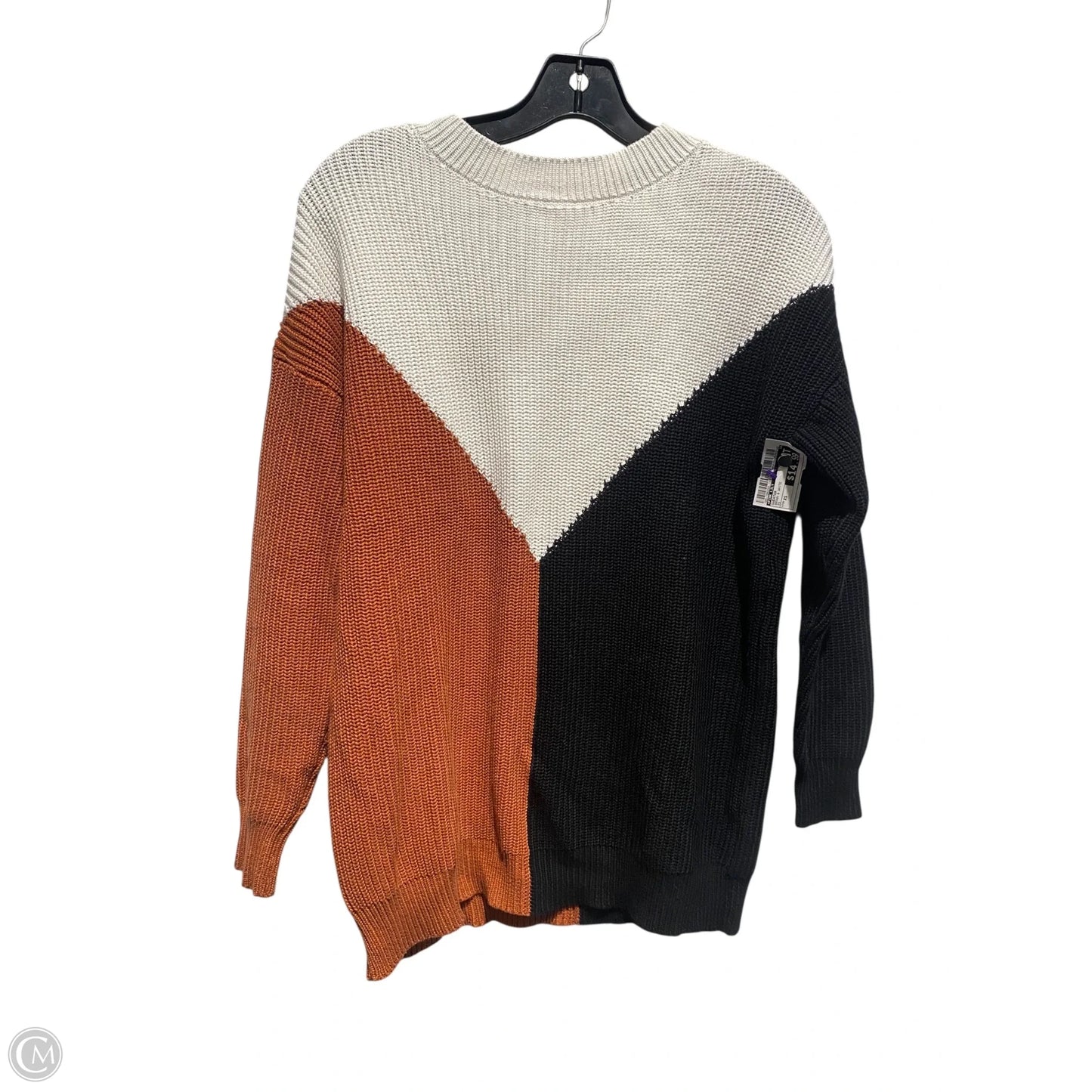 Sweater By Pink Lily In Brown & White, Size: Xs