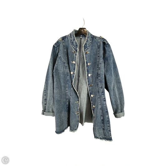 Jacket Denim By Cme In Blue Denim, Size: 2x