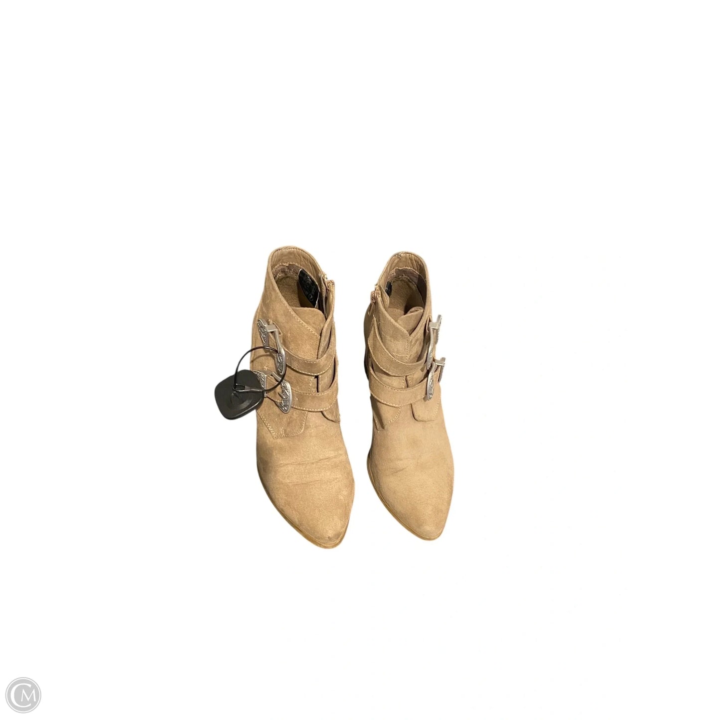 Boots Ankle Heels By Christian Siriano In Tan, Size: 7
