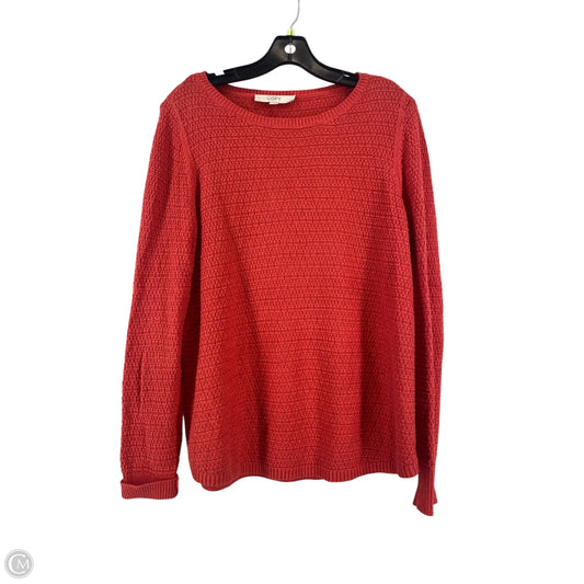 Sweater By Loft In Red, Size: L