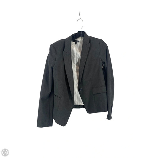 Blazer By Ann Taylor In Grey, Size: 10