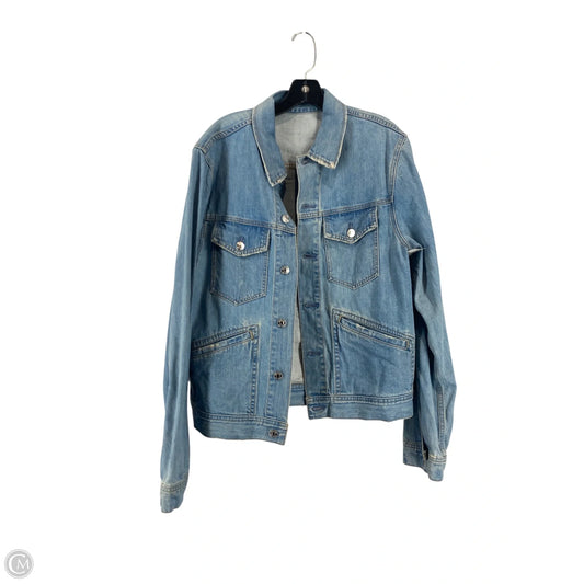 Jacket Denim By Cme In Blue Denim, Size: L