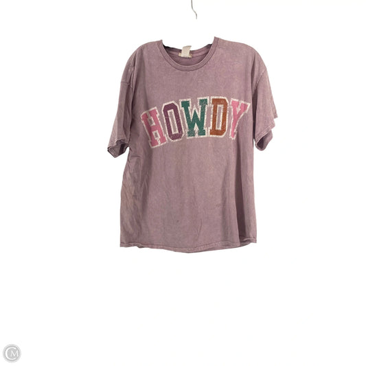 Top Short Sleeve By Altard State In Purple, Size: L