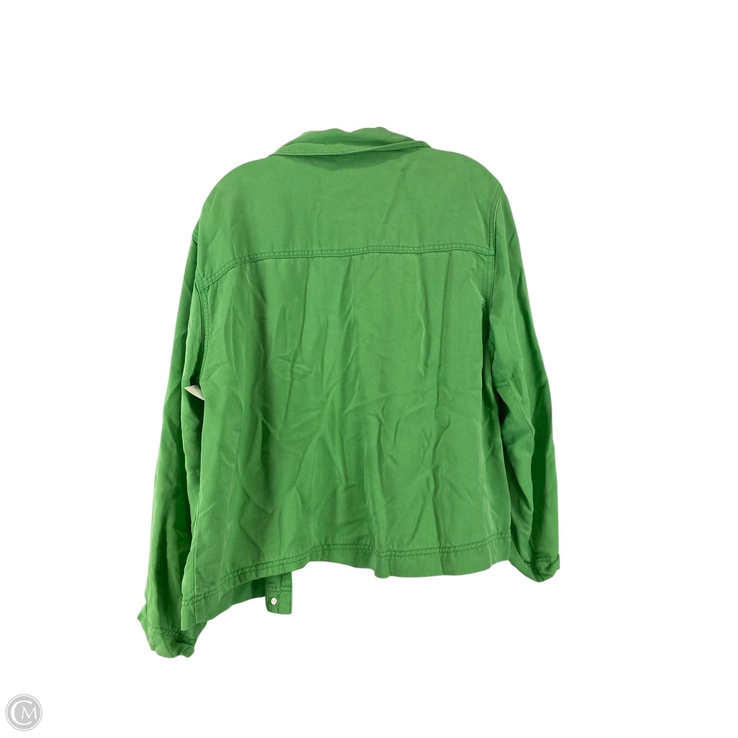 Jacket Denim By Coldwater Creek In Green, Size: L