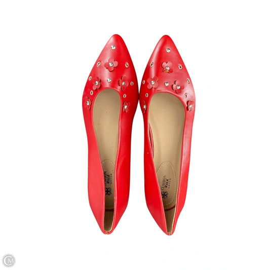 Shoes Flats By Avon In Red, Size: 8