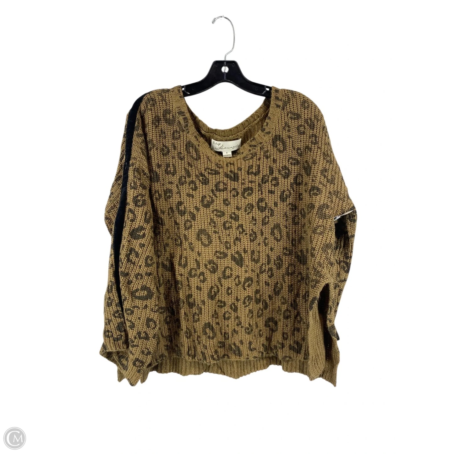 Sweater By Vintage Havana In Animal Print, Size: S