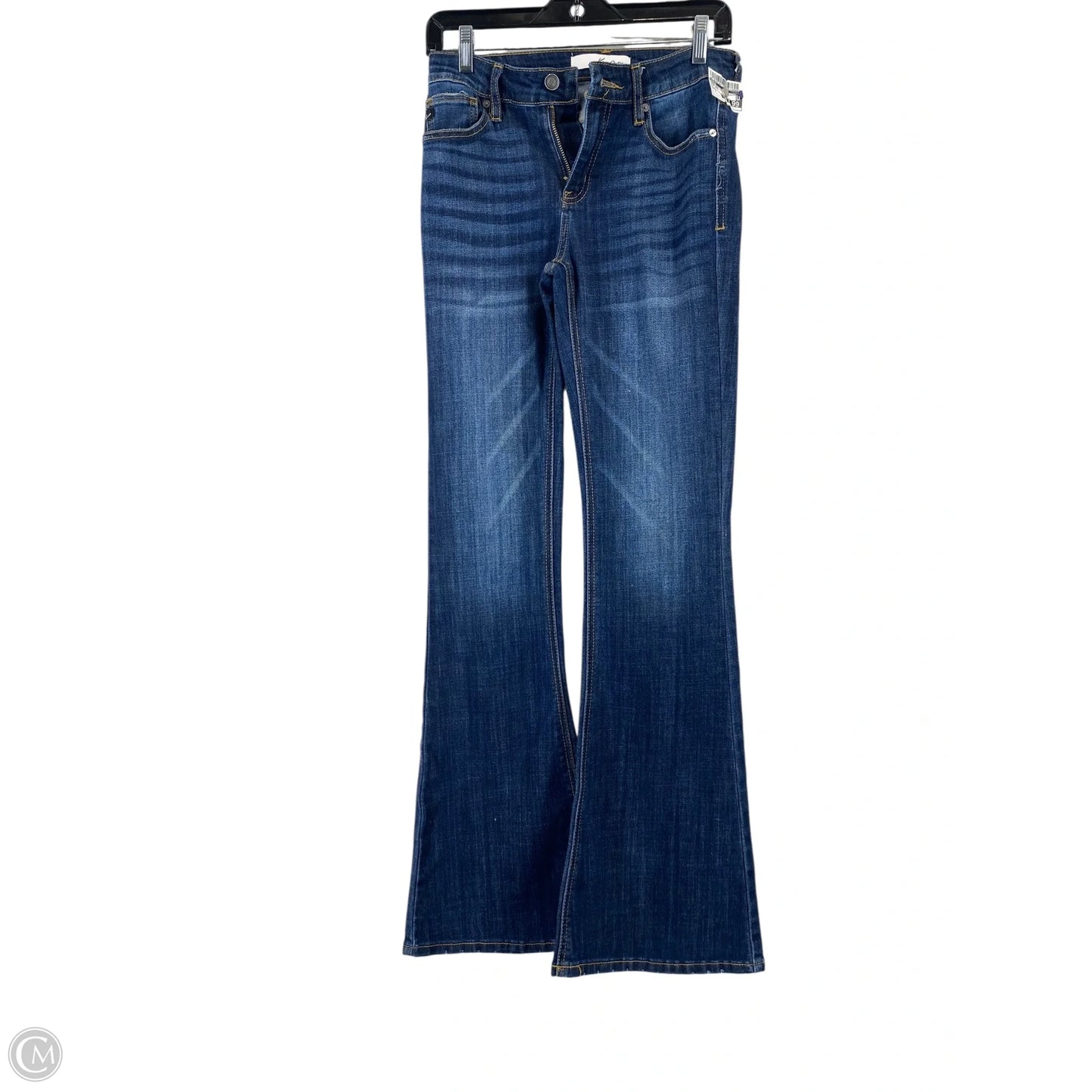 Jeans Boot Cut By Kancan In Blue Denim, Size: 4
