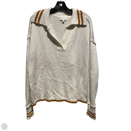 Sweater By Wonderly In Cream, Size: L
