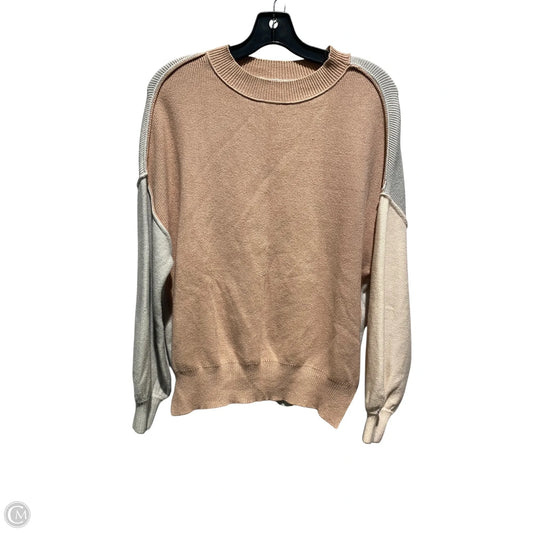 Sweater By Zesica In Brown & Green, Size: S