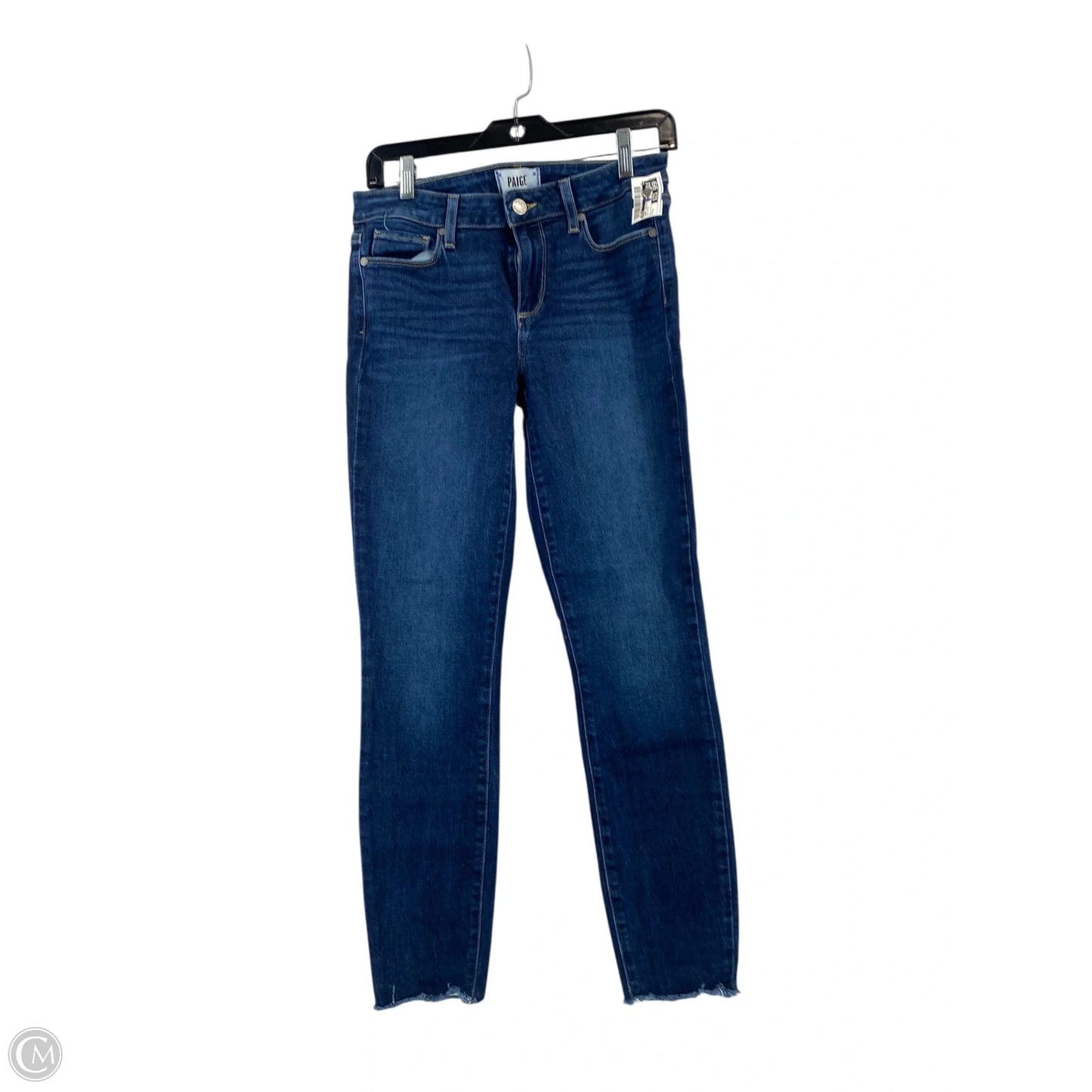 Jeans Straight By Paige In Blue Denim, Size: 6
