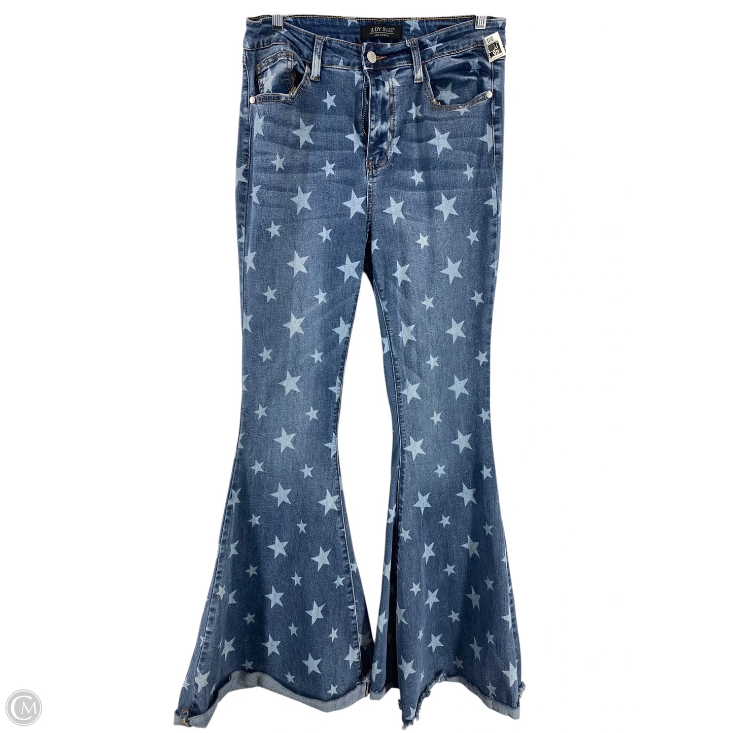 Jeans Flared By Judy Blue In Blue Denim, Size: 10
