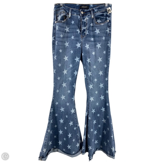 Jeans Flared By Judy Blue In Blue Denim, Size: 10