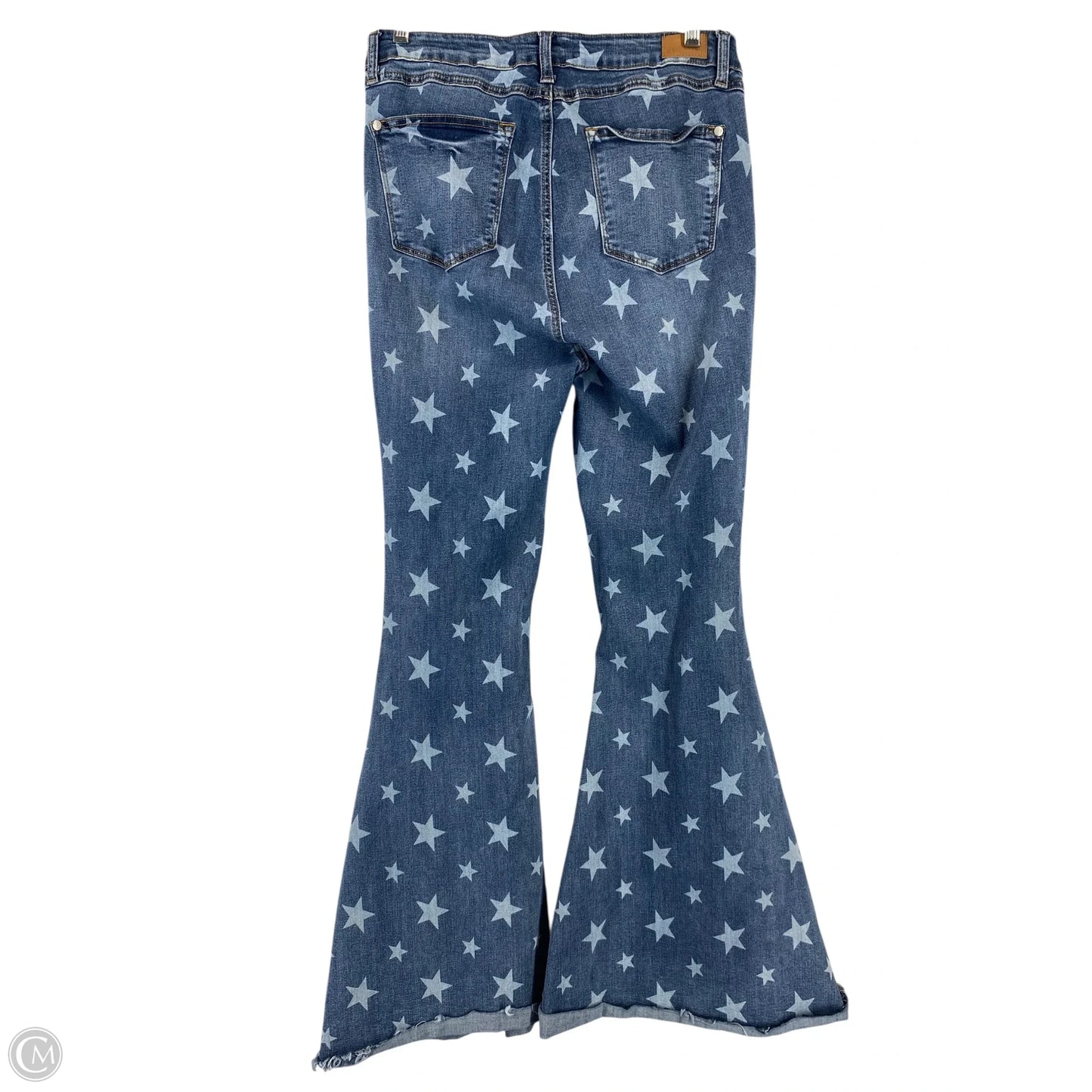 Jeans Flared By Judy Blue In Blue Denim, Size: 10