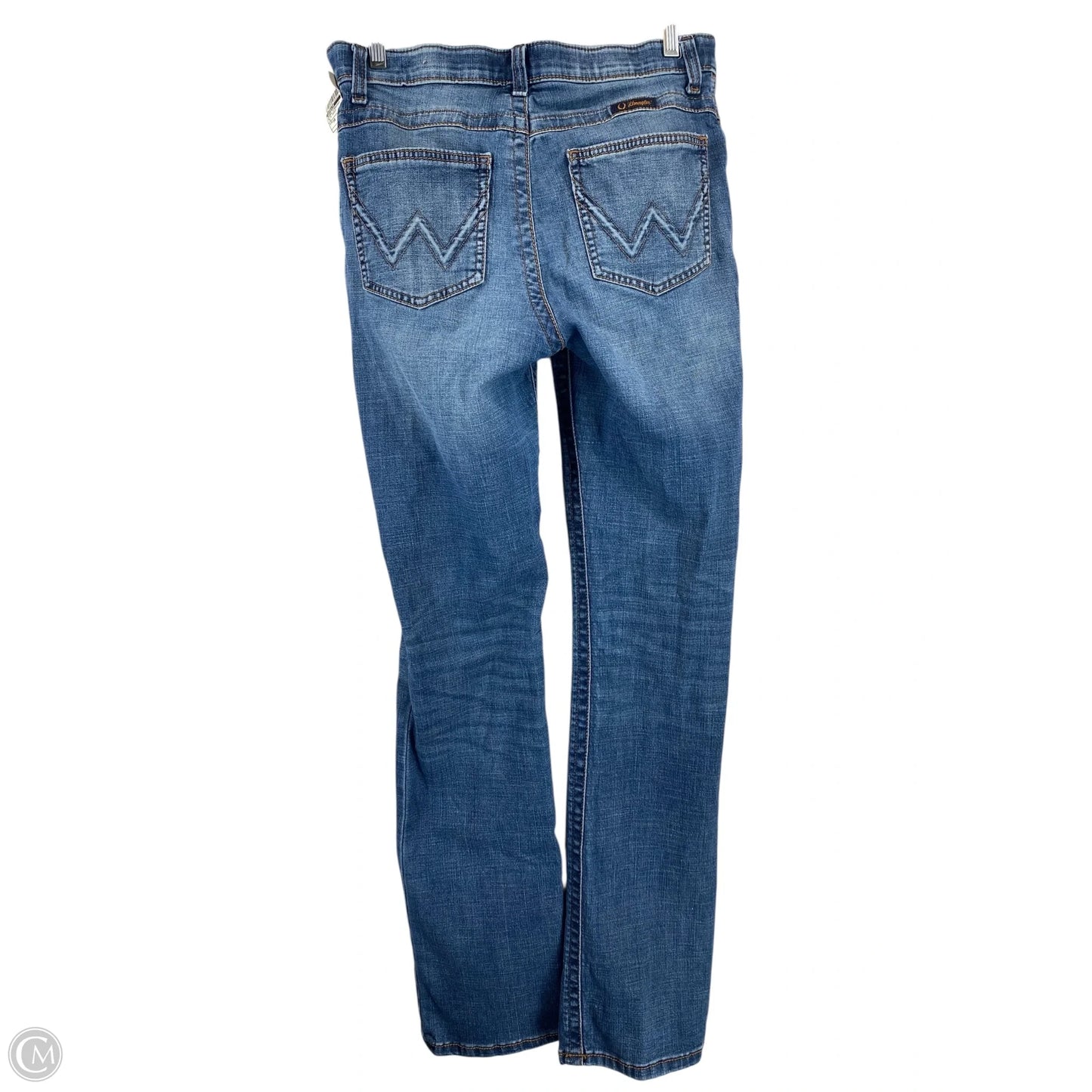 Jeans Straight By Wrangler In Blue Denim, Size: 10