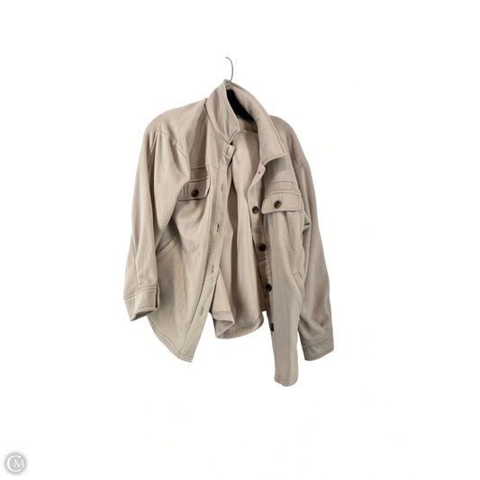 Jacket Shirt By Sincerely Jules In Tan, Size: S