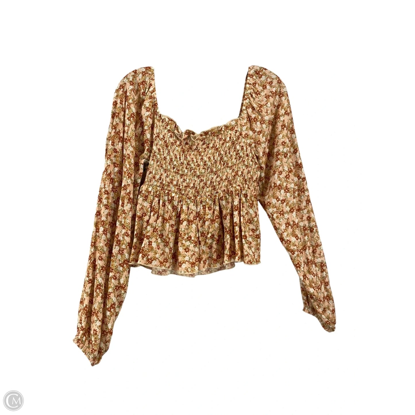 Top Long Sleeve By Altard State In Floral Print, Size: M