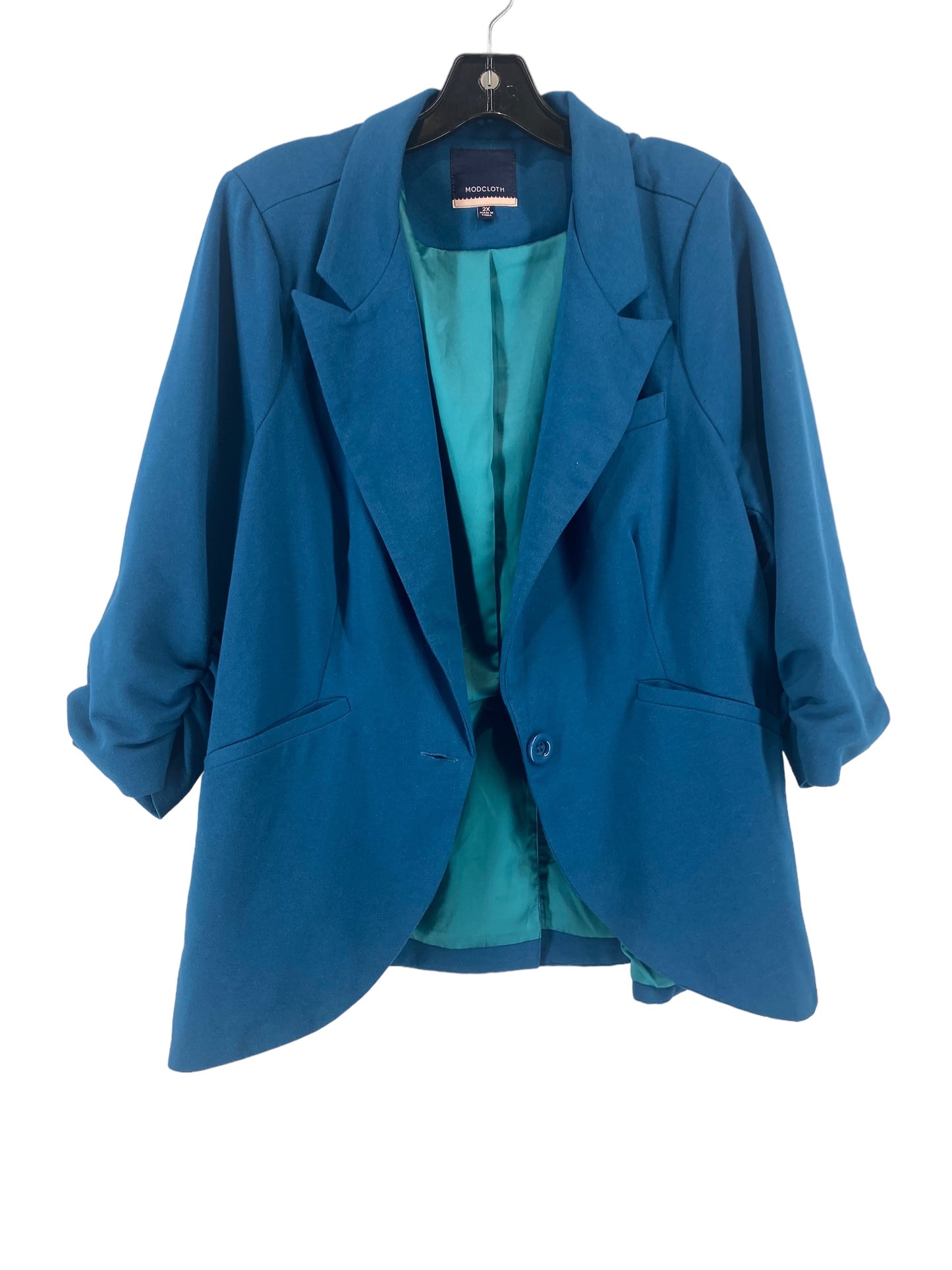 Teal Blazer Modcloth, Size 2x