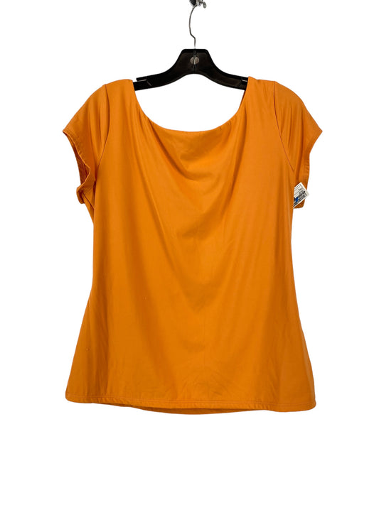 Orange Top Short Sleeve Worthington, Size L
