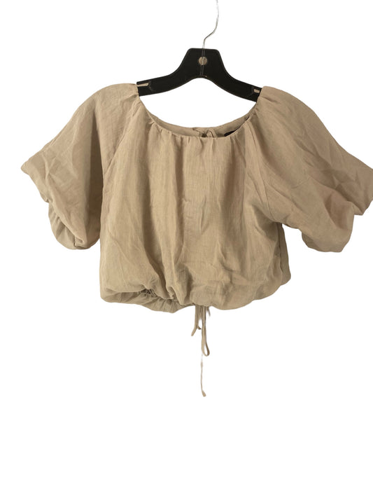 Taupe Top Short Sleeve Forever 21, Size S