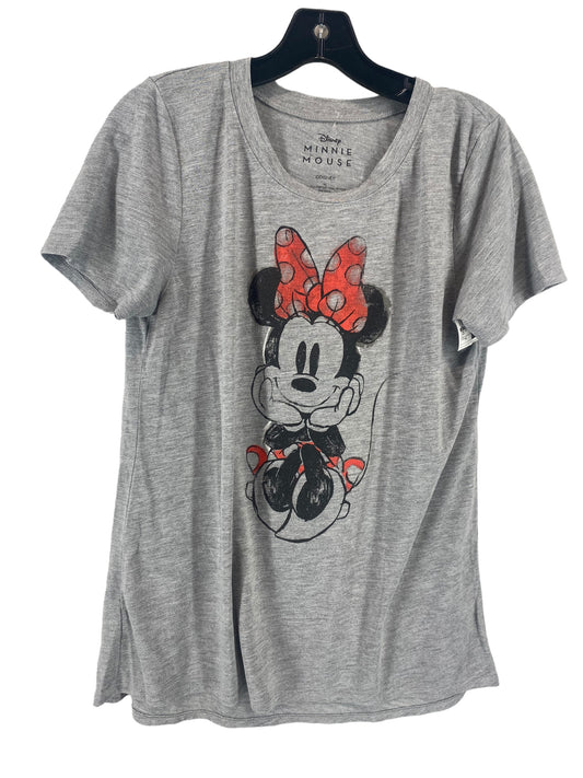 Grey Top Short Sleeve Disney Store, Size Xl