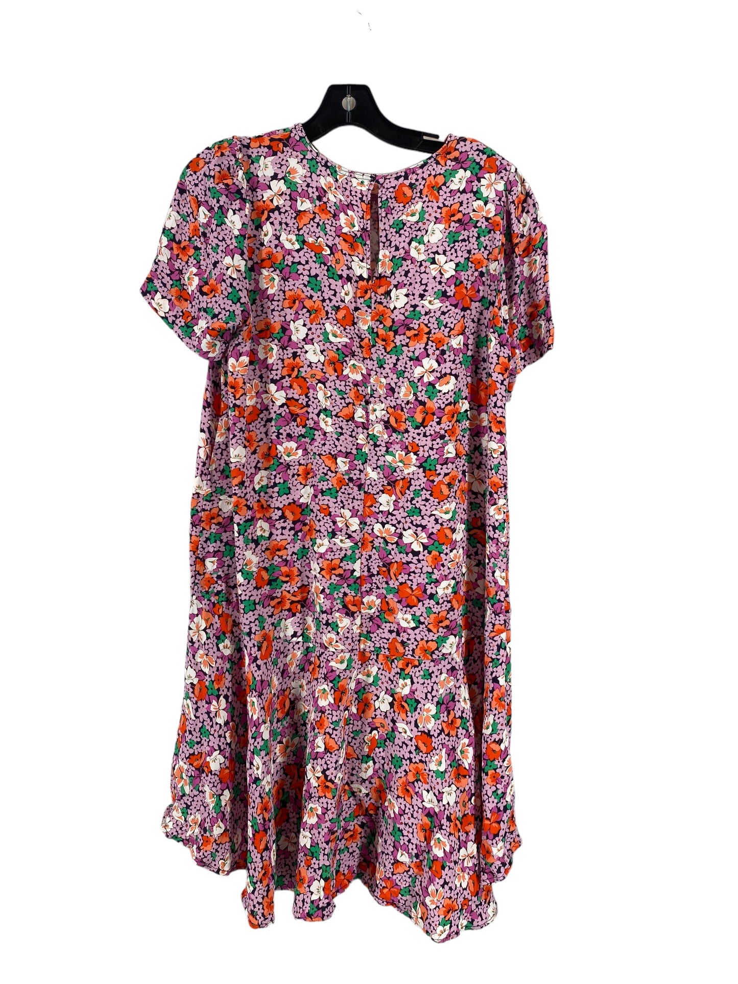 Floral Print Dress Casual Short Ann Taylor, Size M