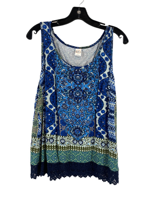 Blue Top Sleeveless Bila, Size L