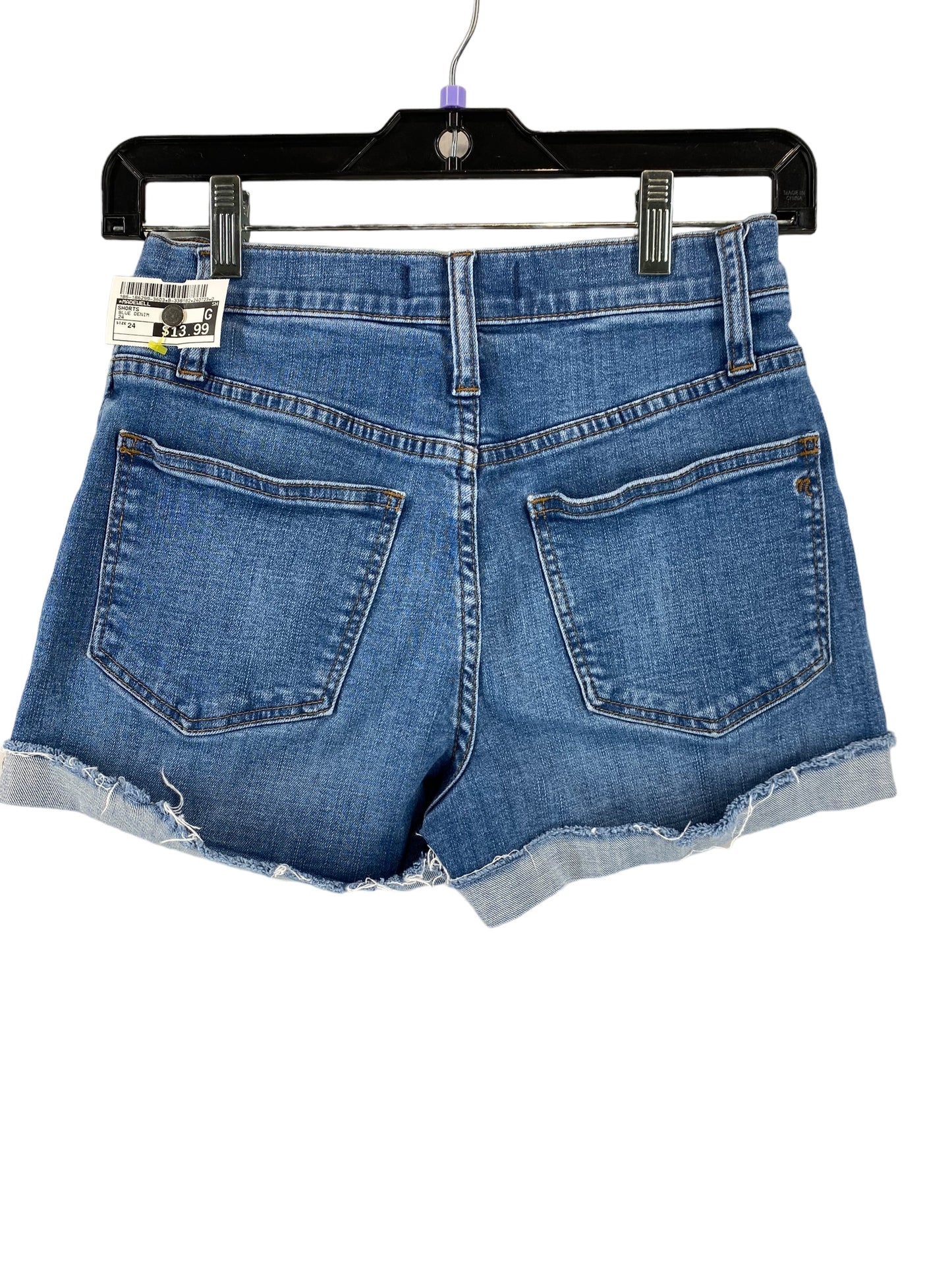 Blue Denim Shorts Madewell, Size 24