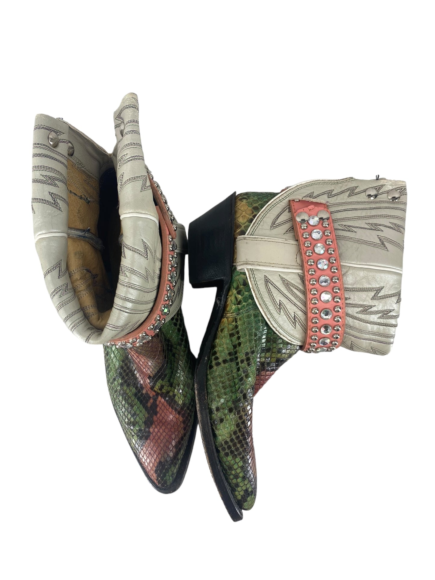 Multi-colored Boots Western Justin, Size 7.5