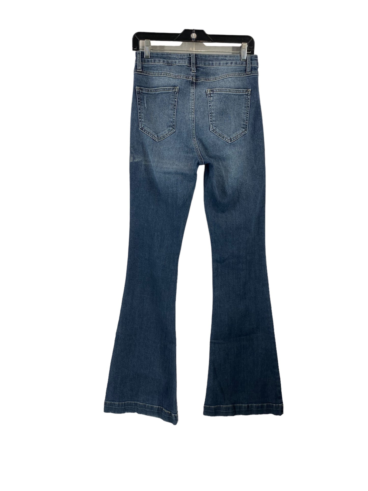 Jeans Flared By Clothes Mentor In Blue Denim, Size: 9