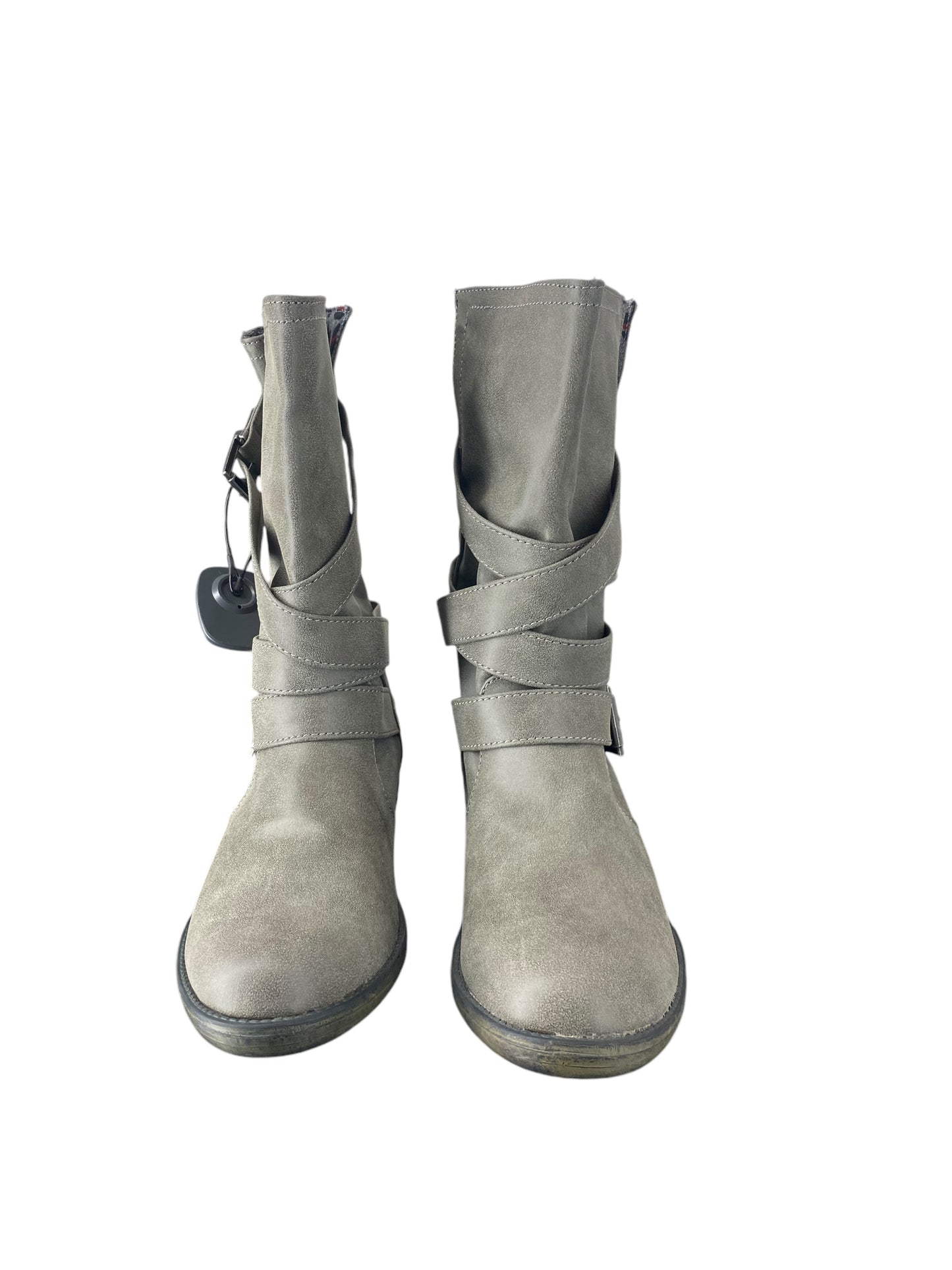 Boots Mid-calf Flats By Rocket Dogs In Grey, Size: 8.5