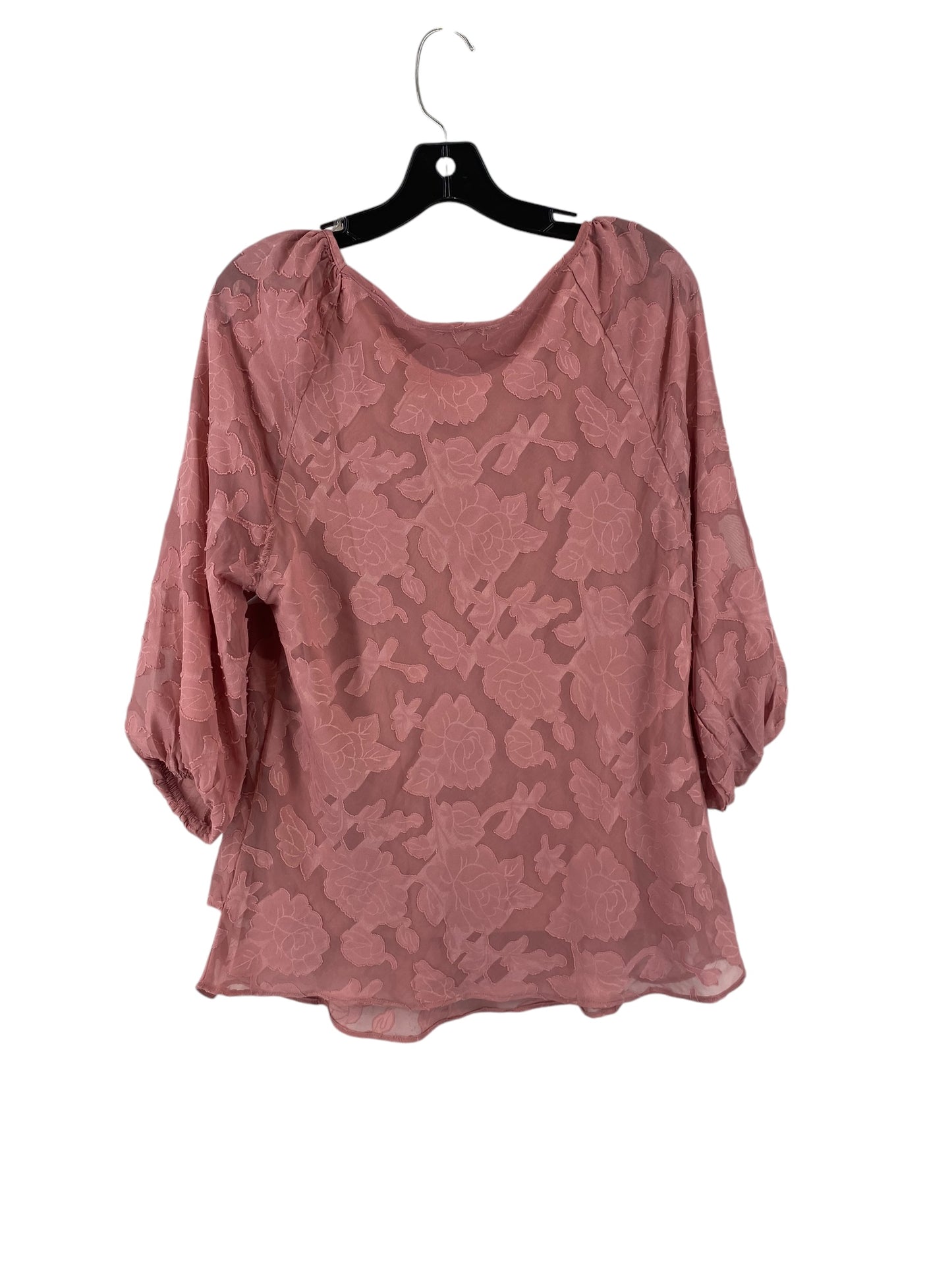 Top Long Sleeve By Clothes Mentor In Mauve, Size: L