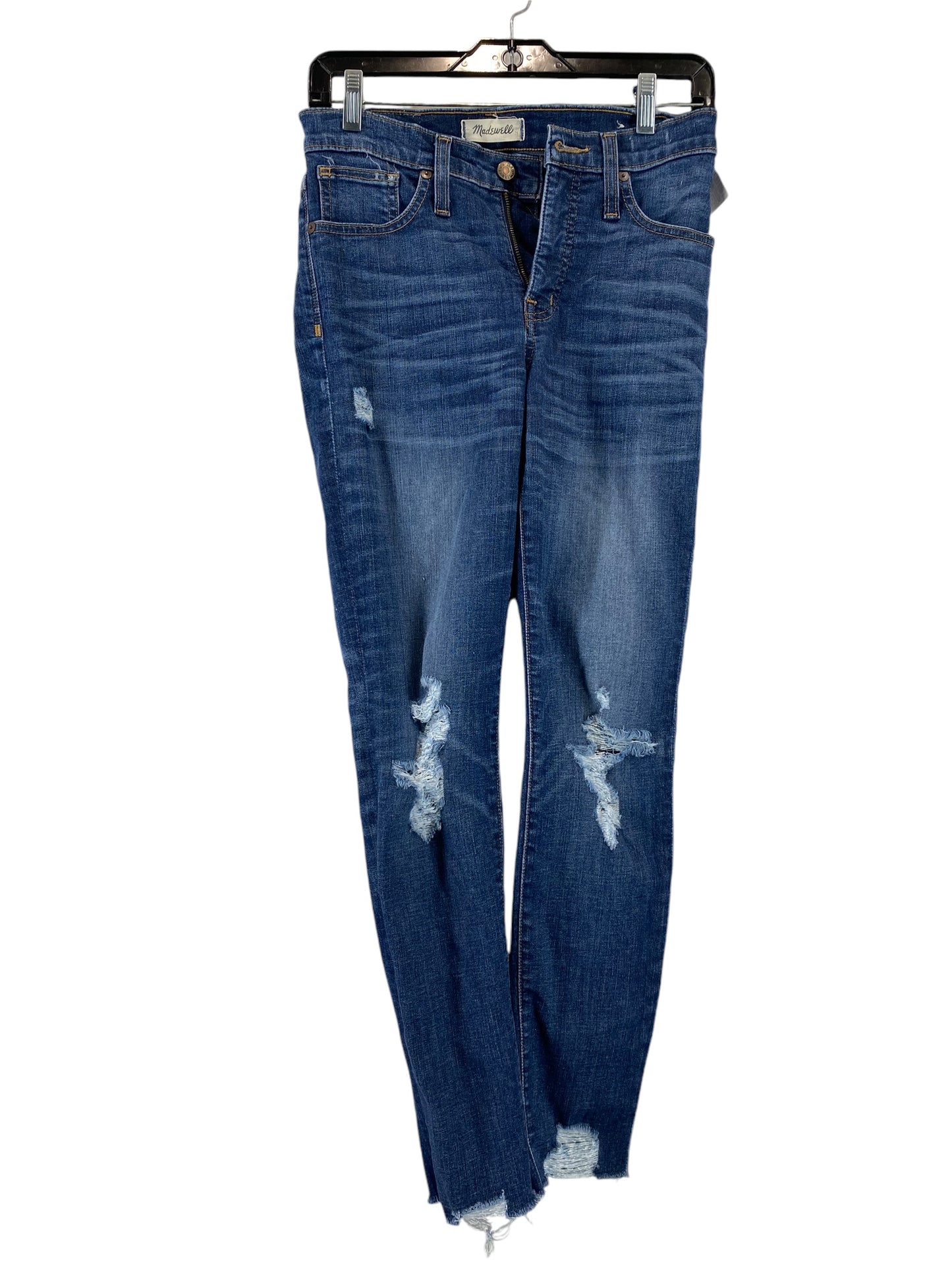 Jeans Skinny By Madewell In Blue Denim, Size: 26