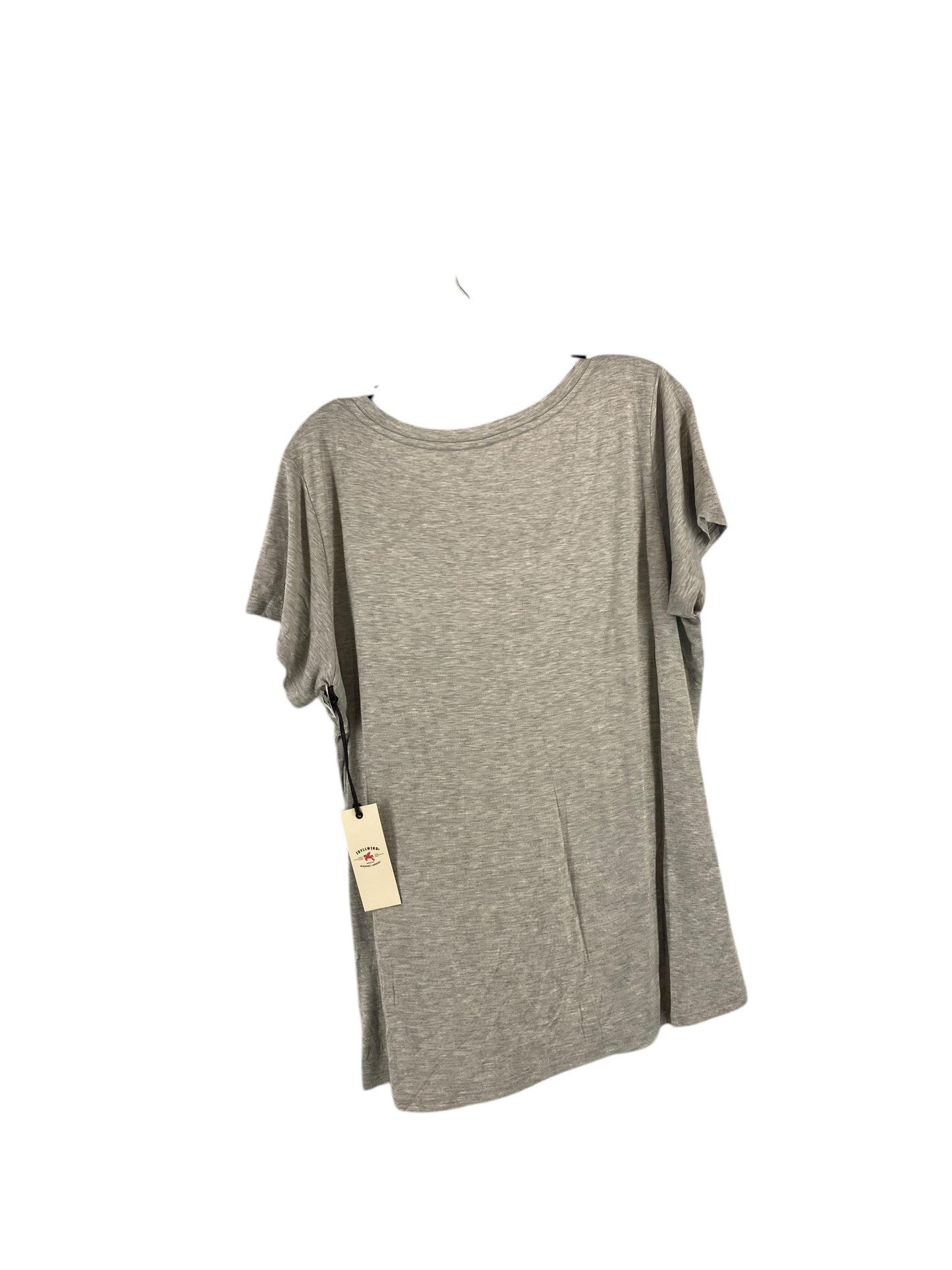 Top Short Sleeve By Clothes Mentor In Grey, Size: Xl