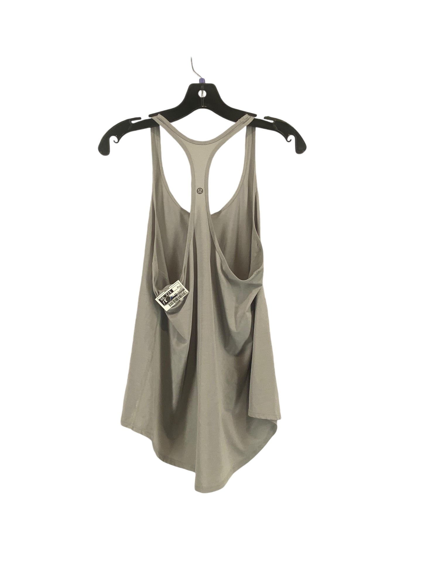 Athletic Tank Top By Lululemon In Grey, Size: M