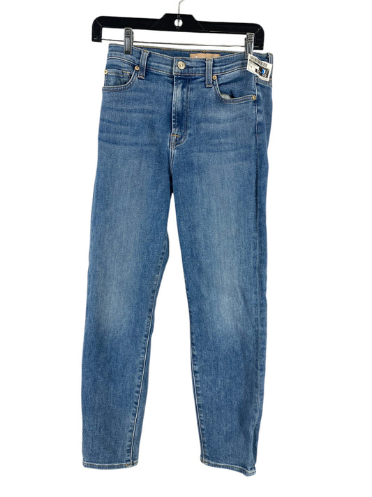 Jeans Straight By Seven 7 In Blue Denim, Size: 6