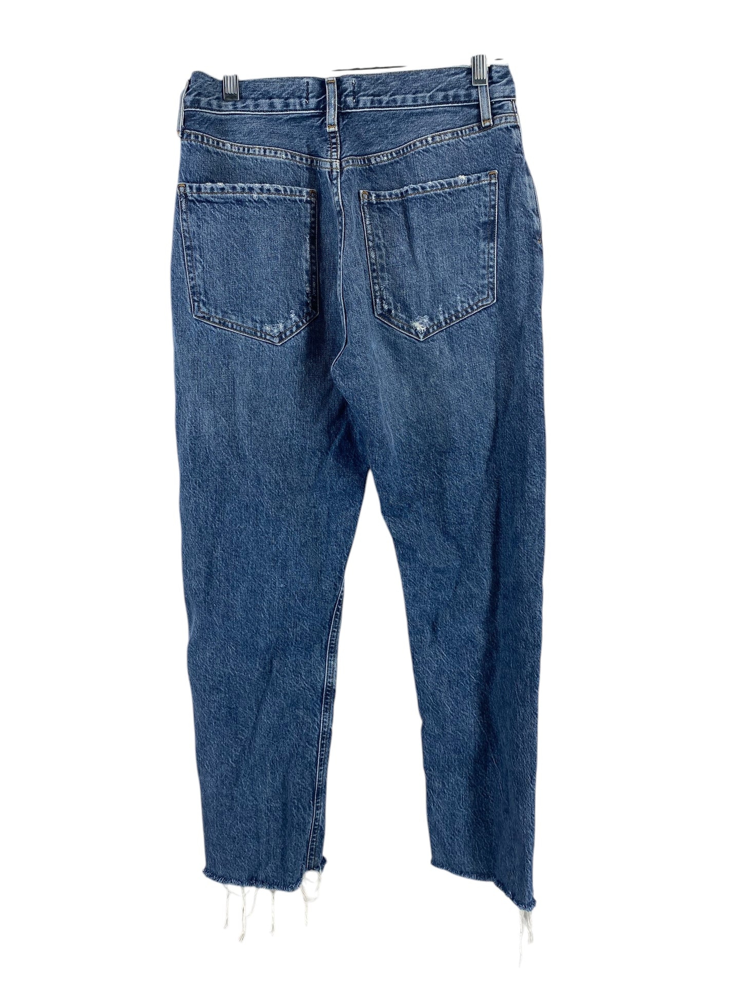 Jeans Straight By Agolde In Blue Denim, Size: 6