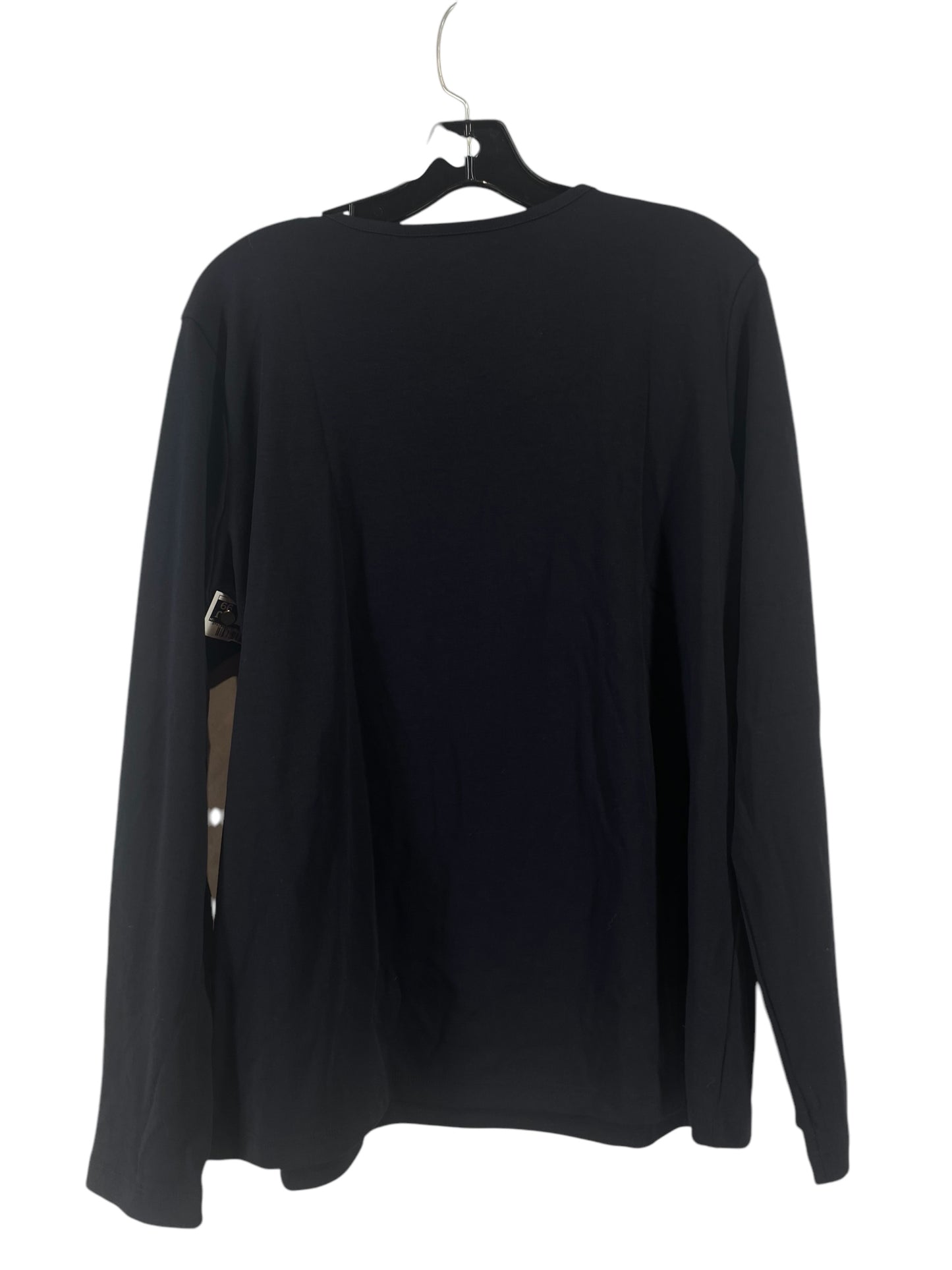Top Long Sleeve By L.l. Bean In Black, Size: Xl