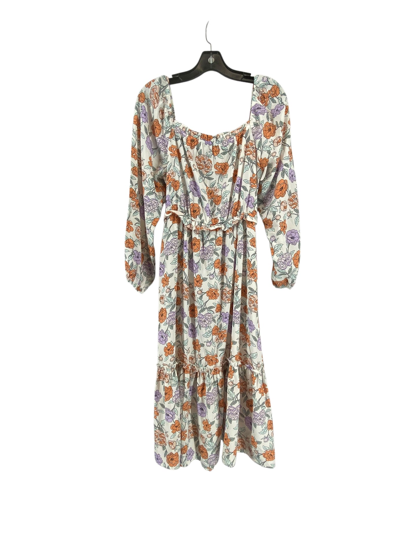 Dress Casual Maxi By Clothes Mentor In Floral Print, Size: L