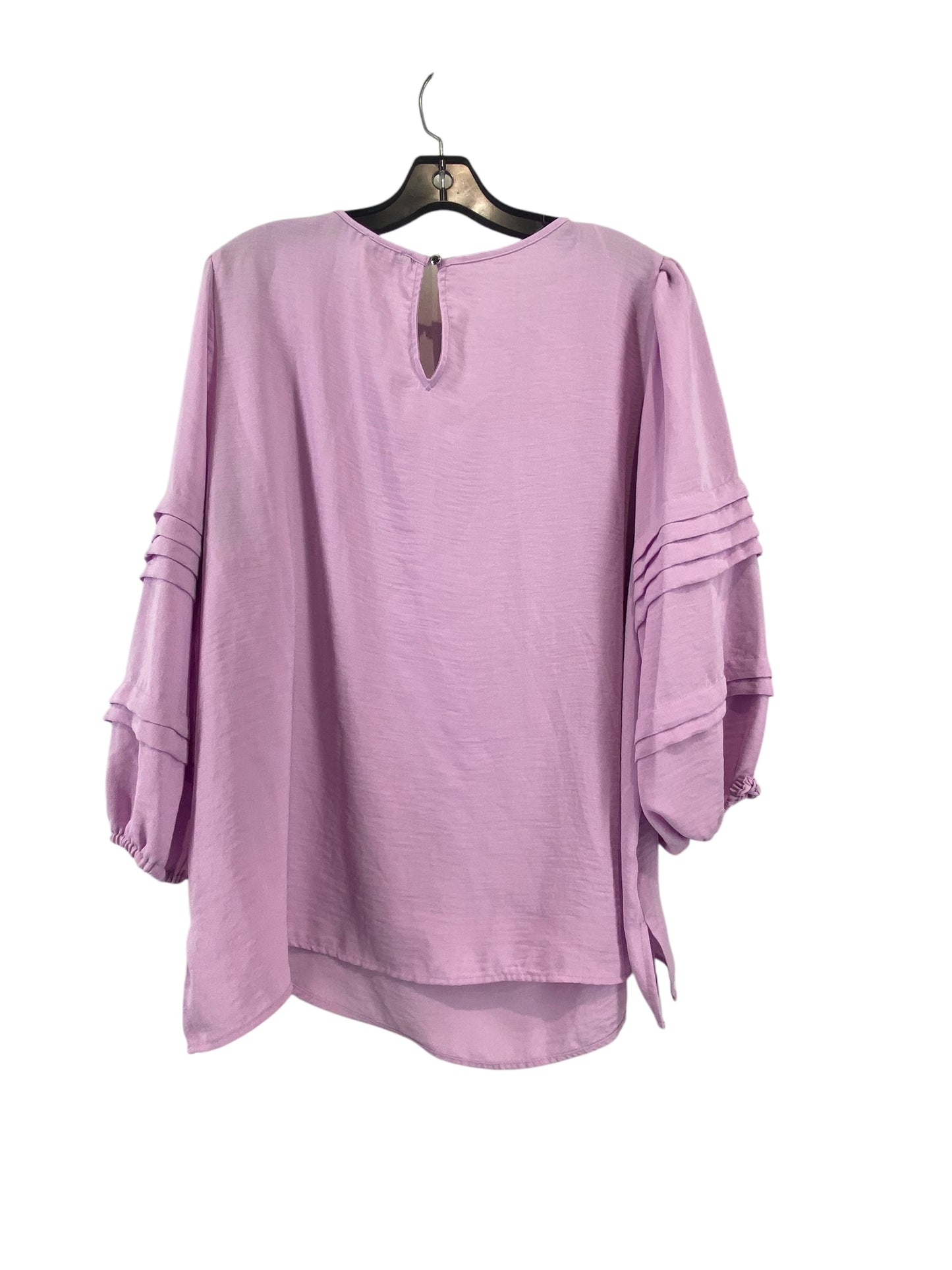 Top Long Sleeve By Vince Camuto In Purple, Size: 2x