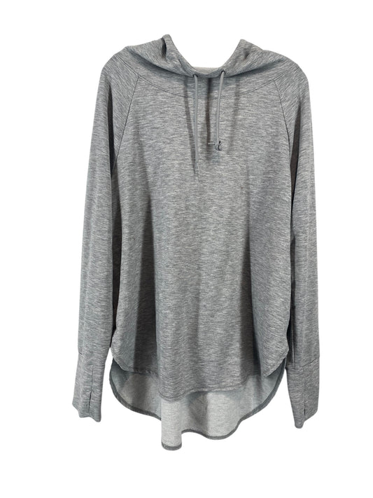 Athletic Top Long Sleeve Hoodie By Clothes Mentor In Grey, Size: Xl