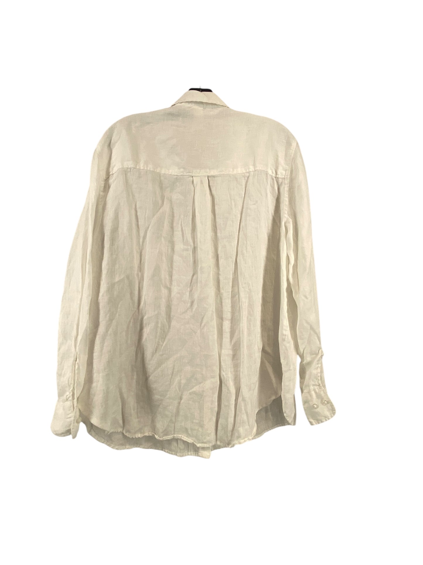 Top Long Sleeve By H&m In White, Size: Xl