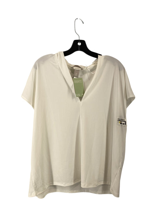 Top Short Sleeve By H&m In White, Size: Xl