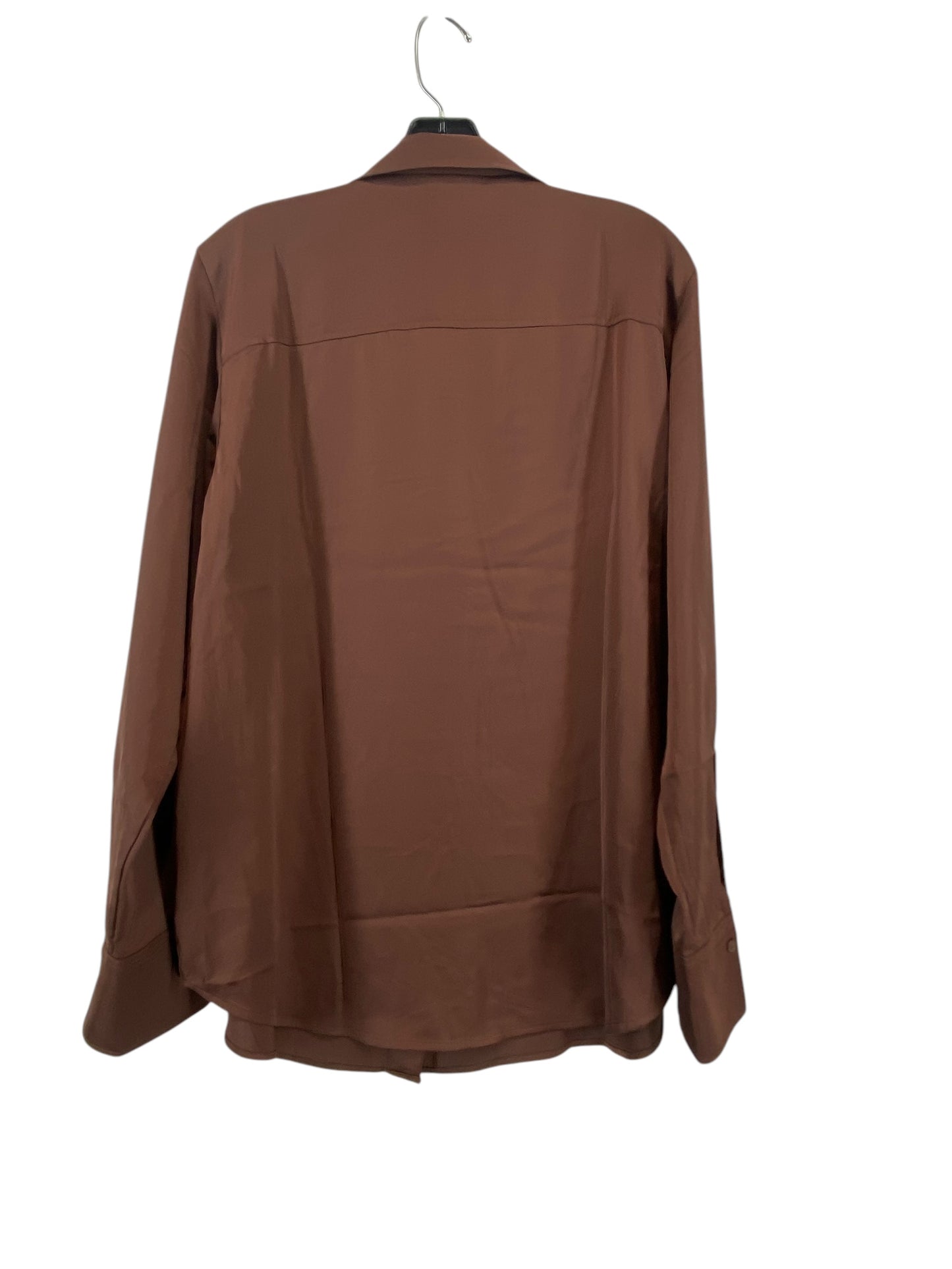 Top Long Sleeve By H&m In Brown, Size: L